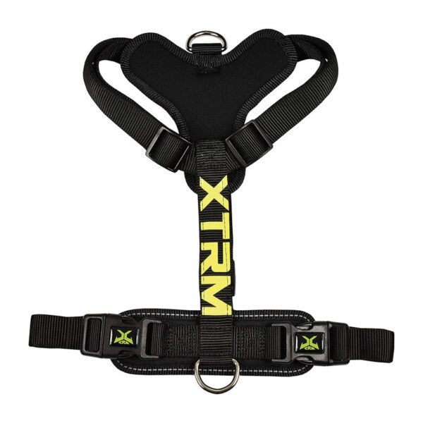 X-TRM Cronos Neon Flash Arnés Negro para perros